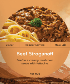 Alternative view of Beef Stroganoff