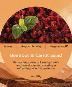Alternative view of Beetroot and Carrot Salad